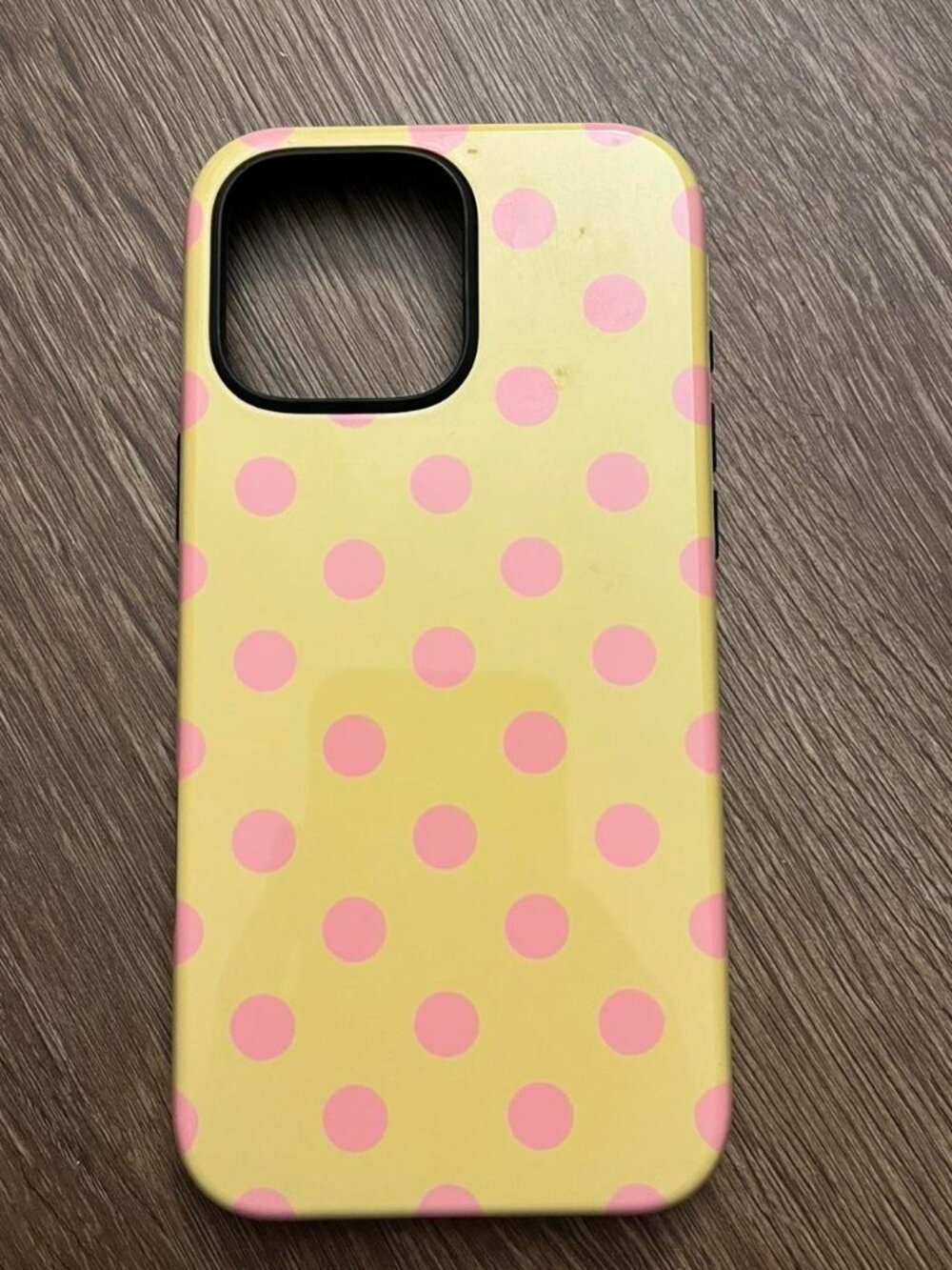 pink polka dot phone case